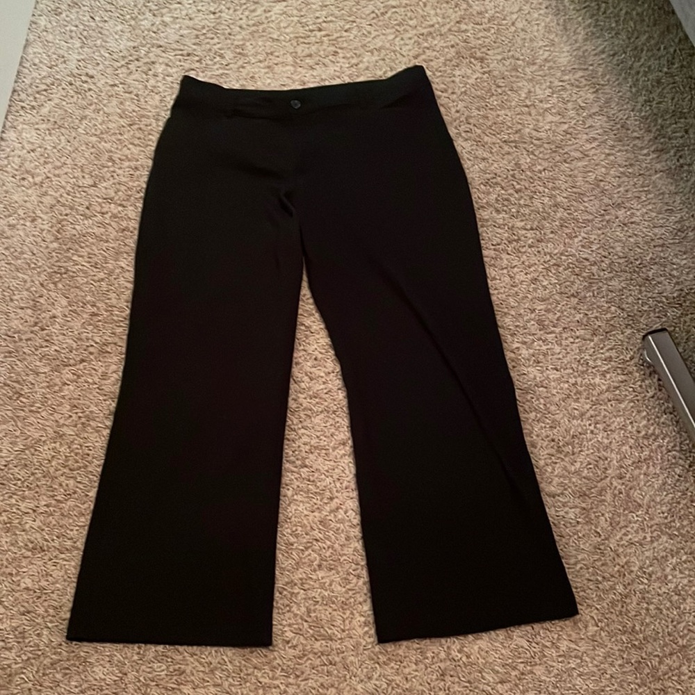 18P Black boot cut pants.